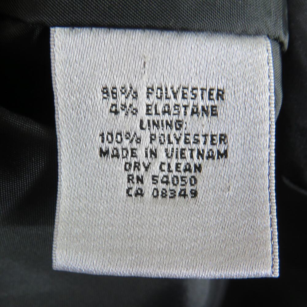 Vintage Kasper Red Blazer Notch Collar Black Buttons Size 10 - Picture 5 of 6